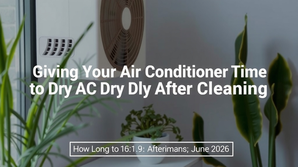 Giving Your Air Conditioner Time to Dry After Cleaning
