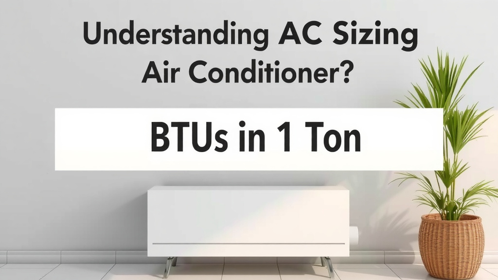 Understanding AC Sizing: BTUs and Tons Explained