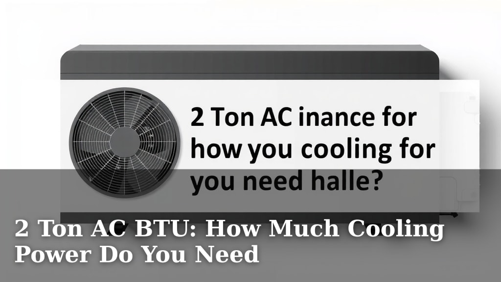 2 Ton AC BTU: How Much Cooling Power Do You Need