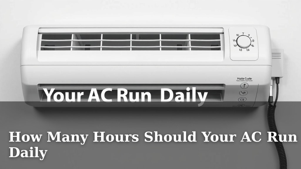 How Many Hours Should Your AC Run Daily