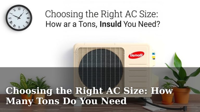 Choosing the Right AC Size: How Many Tons Do You Need