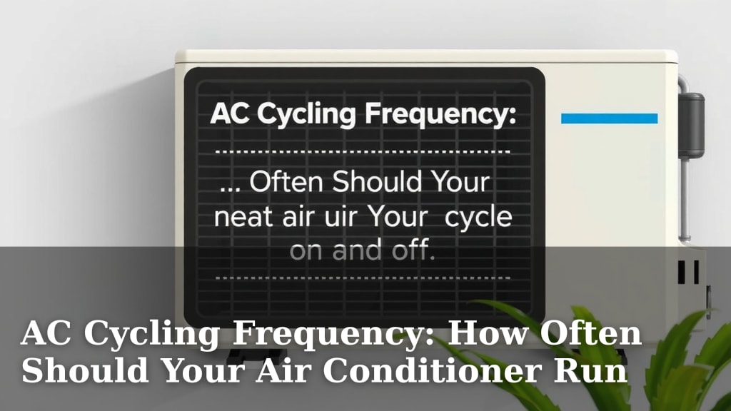 AC Cycling Frequency: How Often Should Your Air Conditioner Run