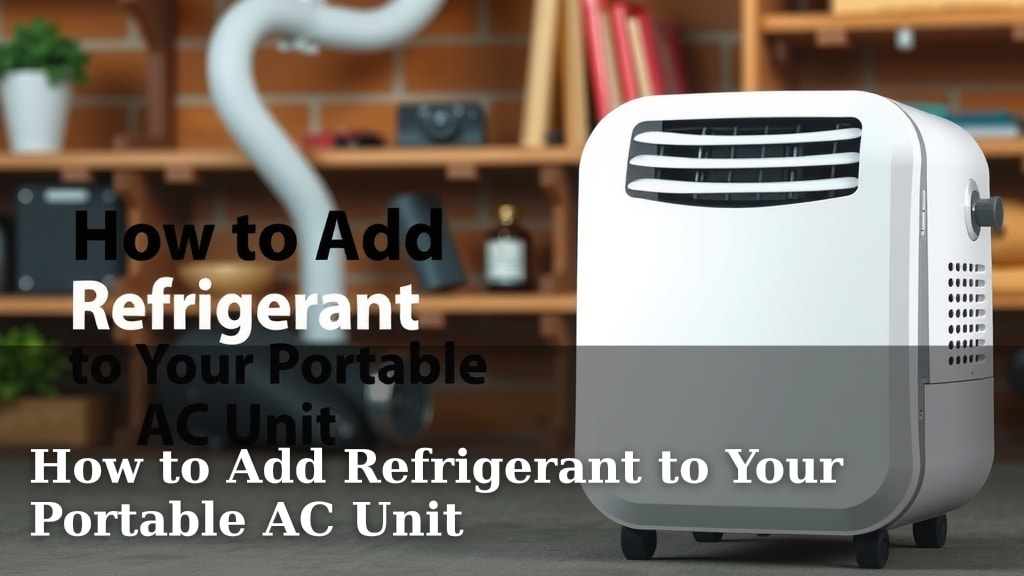 How to Add Refrigerant to Your Portable AC Unit