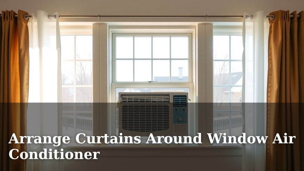 Arrange Curtains Around Window Air Conditioner