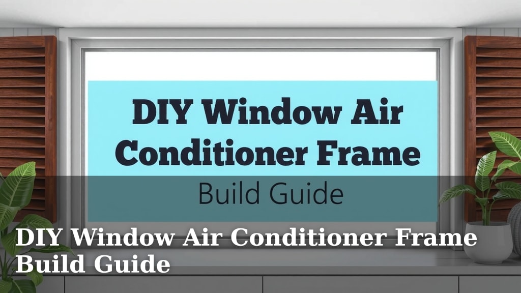 DIY Window Air Conditioner Frame Build Guide