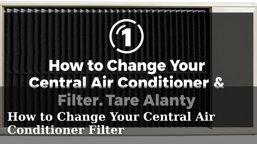 How to Change Your Central Air Conditioner Filter