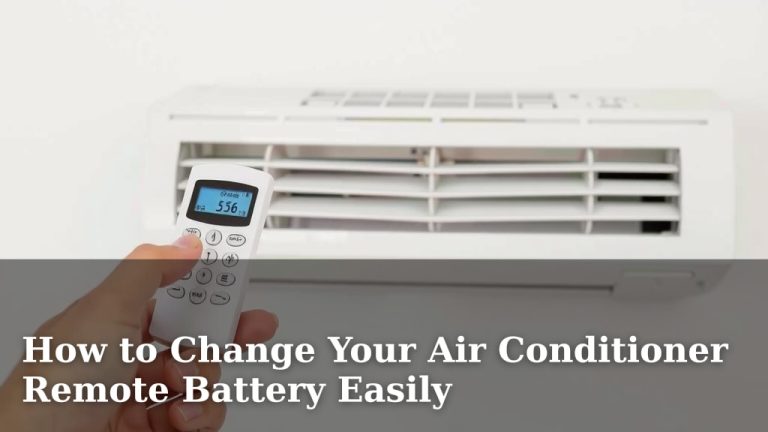How to Change Your Air Conditioner Remote Battery Easily