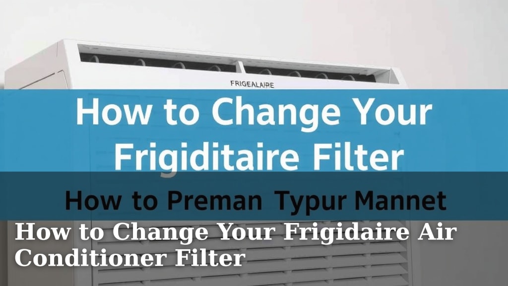 How to Change Your Frigidaire Air Conditioner Filter