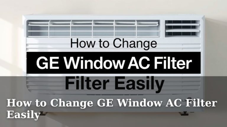 How to Change GE Window AC Filter Easily