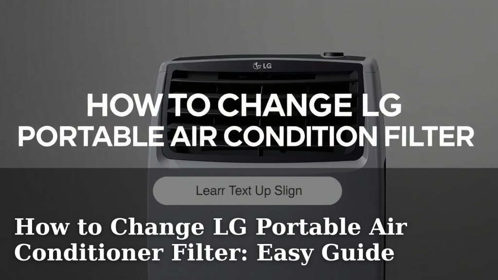 How to Change LG Portable Air Conditioner Filter: Easy Guide