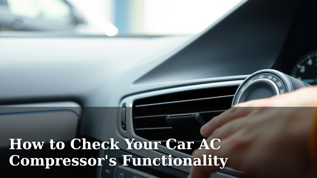 How to Check Your Car AC Compressor's Functionality