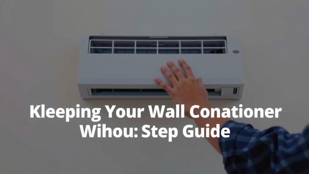 Keeping Your Through-the-Wall AC Clean: A Step-by-Step Guide