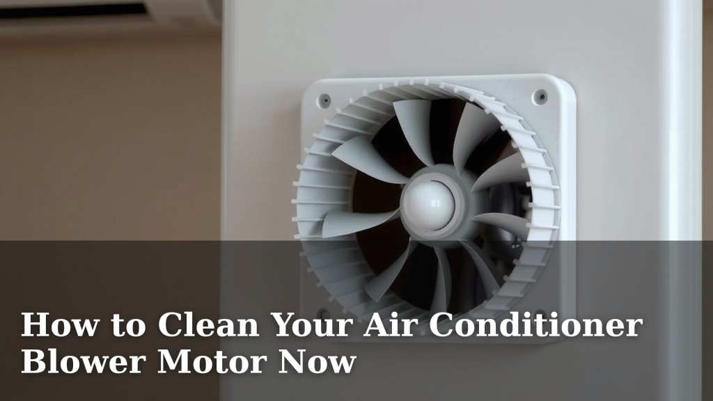 How to Clean Your Air Conditioner Blower Motor Now
