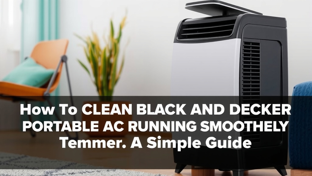 Keeping Your Black and Decker Portable AC Running Smoothly