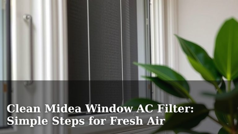 Clean Midea Window AC Filter: Simple Steps for Fresh Air