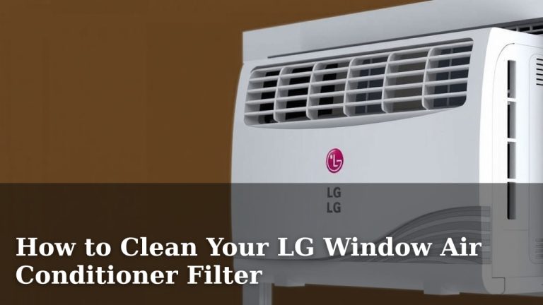 How to Clean Your LG Window Air Conditioner Filter