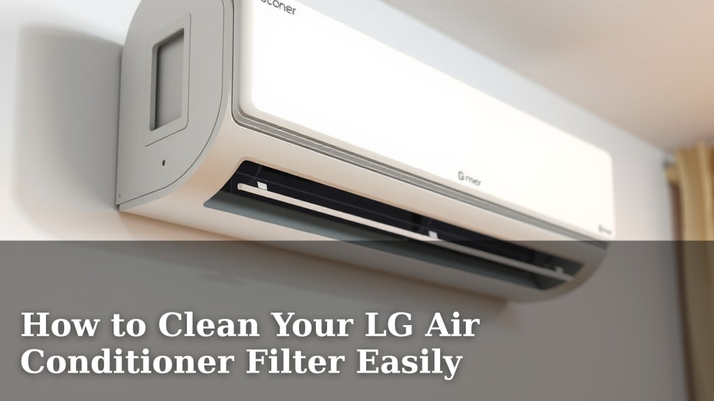 How to Clean Your LG Air Conditioner Filter Easily