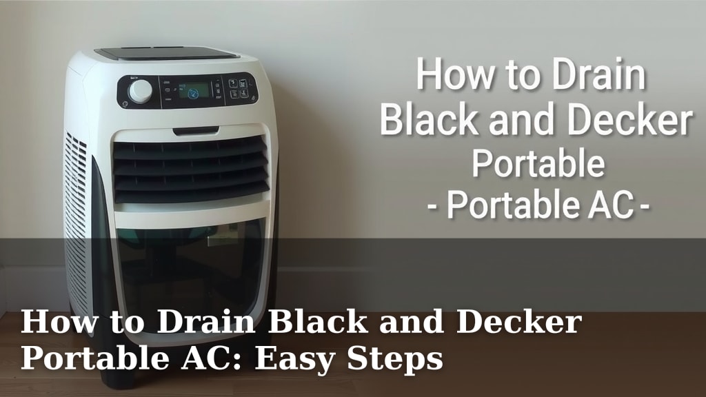 How to Drain Black and Decker Portable AC: Easy Steps