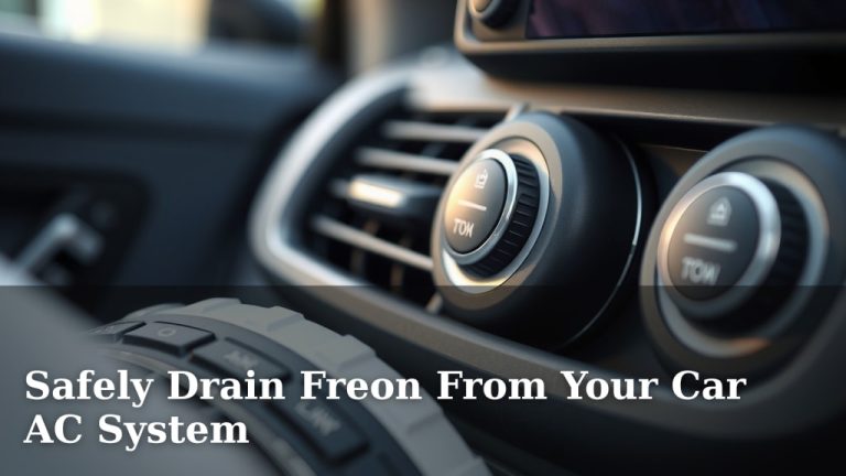 Safely Drain Freon From Your Car AC System