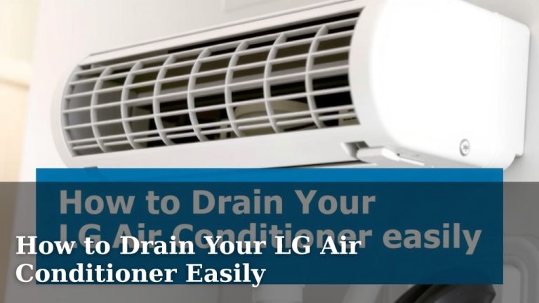 How to Drain Your LG Air Conditioner Easily