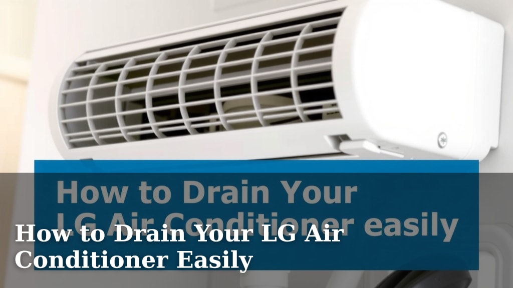 How to Drain Your LG Air Conditioner Easily