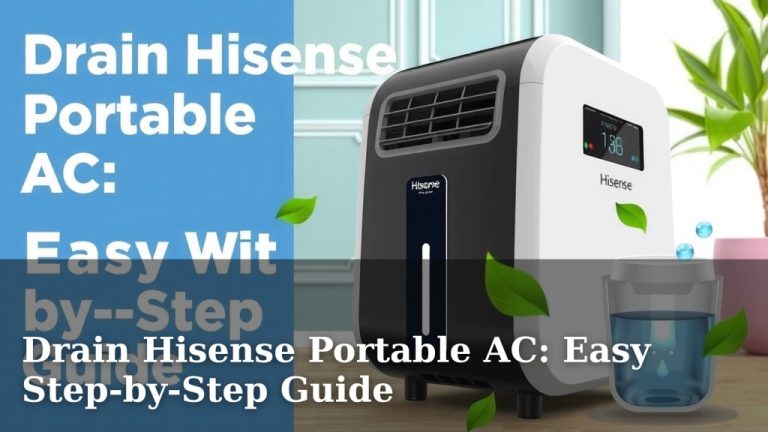 Drain Hisense Portable AC: Easy Step-by-Step Guide