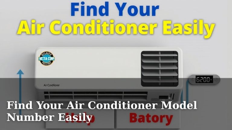 Find Your Air Conditioner Model Number Easily