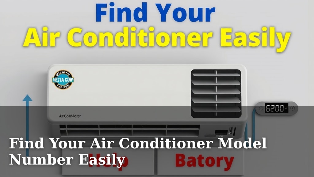Find Your Air Conditioner Model Number Easily