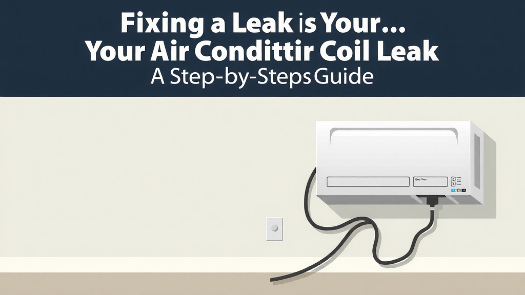 Fixing a Leak in Your Air Conditioner Coil