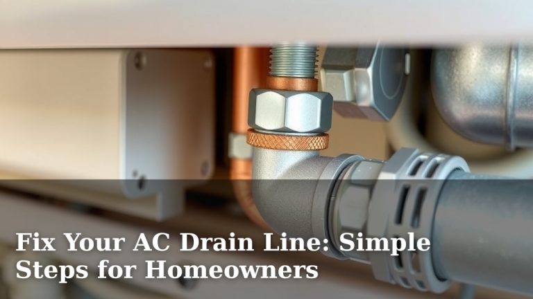 Fix Your AC Drain Line: Simple Steps for Homeowners