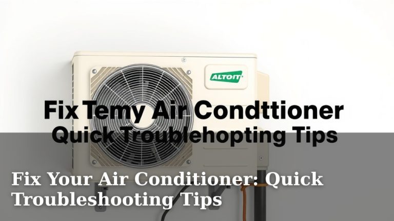 Fix Your Air Conditioner: Quick Troubleshooting Tips