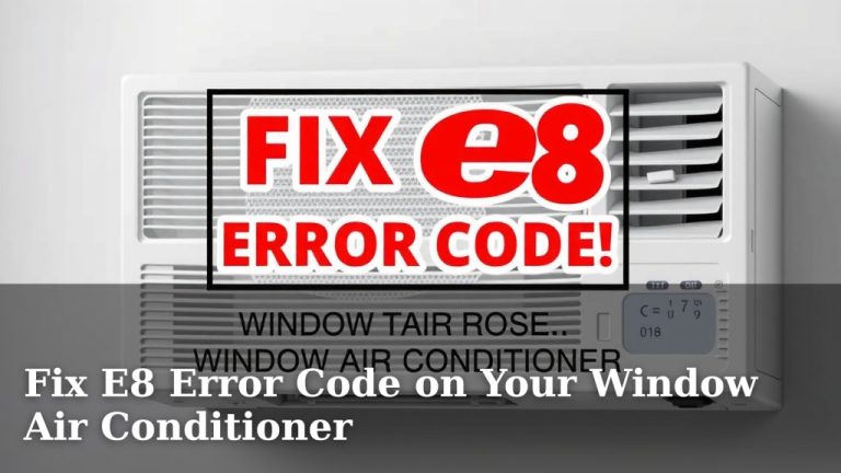 Fix E8 Error Code on Your Window Air Conditioner