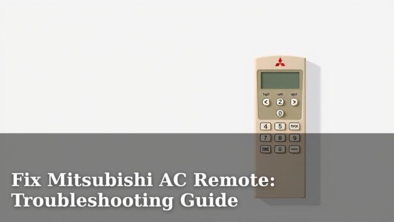 Fix Mitsubishi AC Remote: Troubleshooting Guide