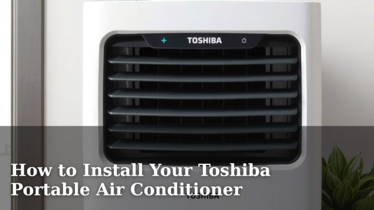 How to Install Your Toshiba Portable Air Conditioner