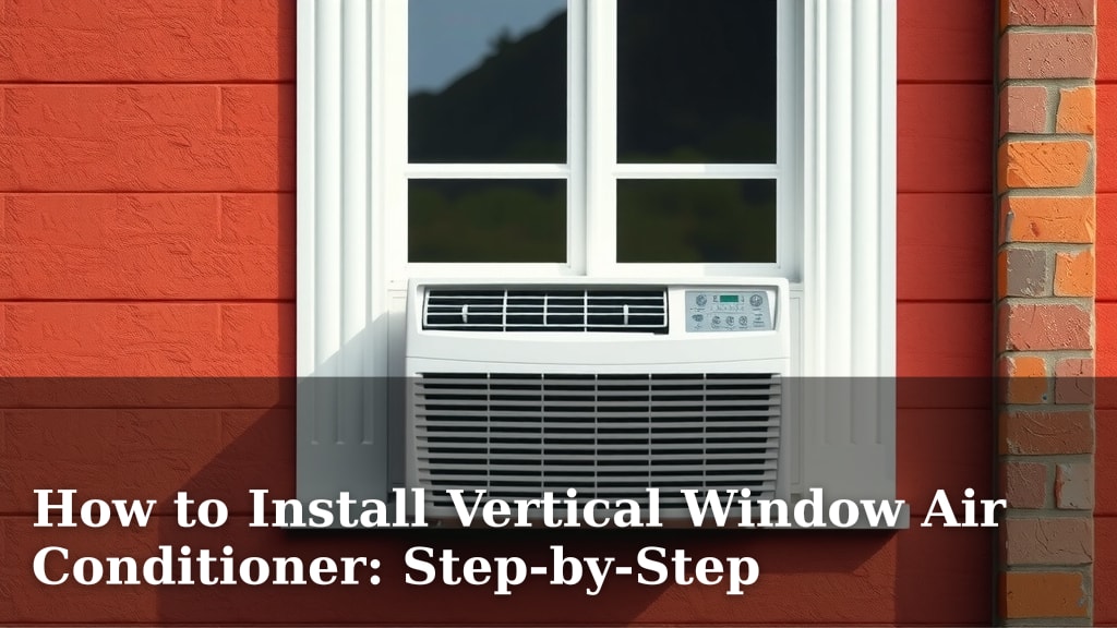How to Install Vertical Window Air Conditioner: Step-by-Step