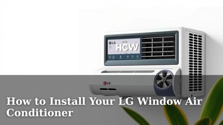 How to Install Your LG Window Air Conditioner