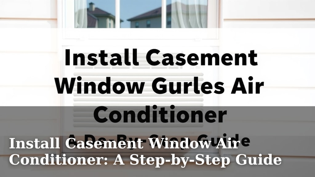 Install Casement Window Air Conditioner: A Step-by-Step Guide