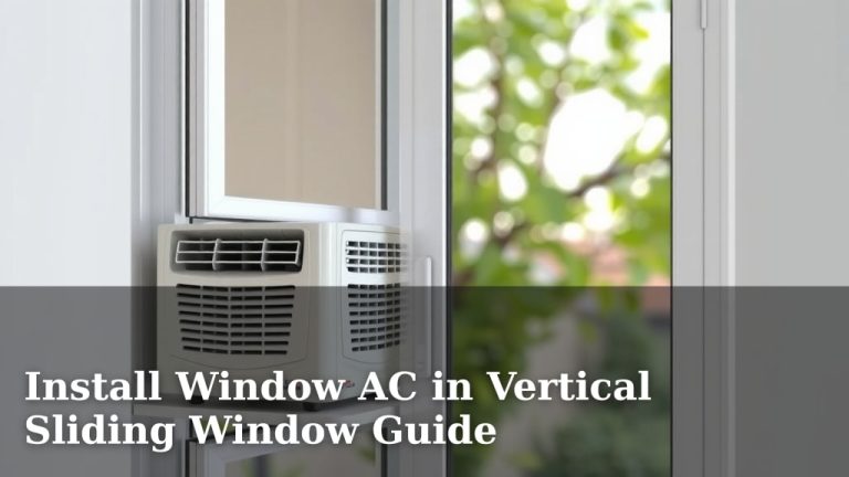 Install Window AC in Vertical Sliding Window Guide