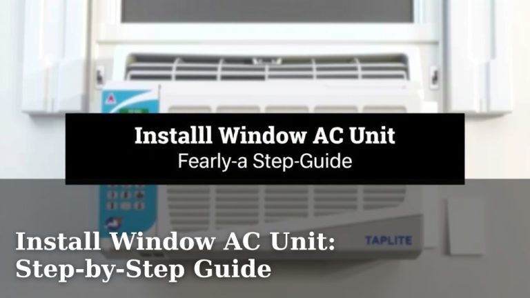 Install Window AC Unit: Step-by-Step Guide