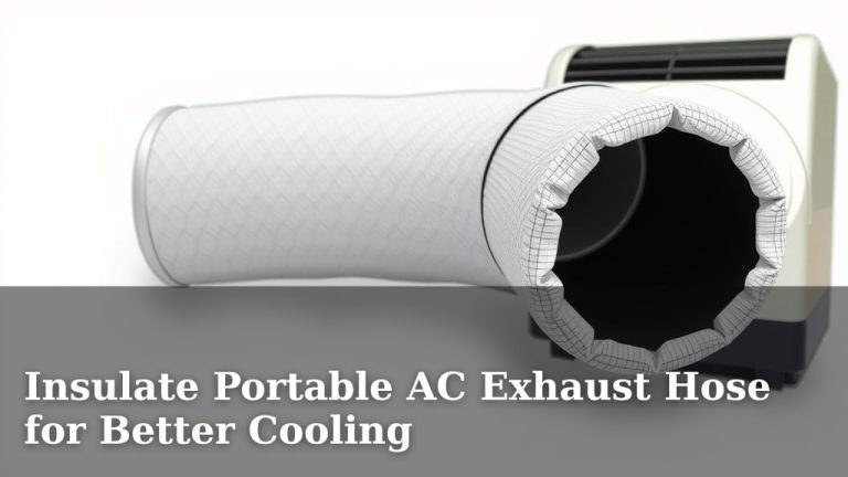 Insulate Portable AC Exhaust Hose for Better Cooling