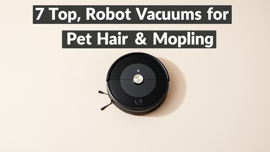 7 Top Robot Vacuums for Pet Hair & Mopping