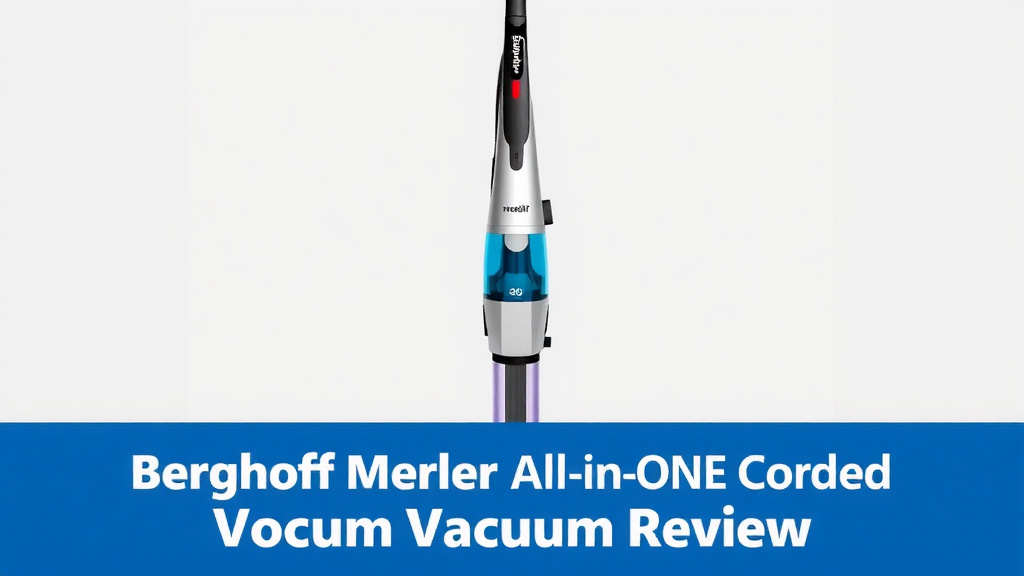 Berghoff Merlin All-in-ONE Corded Vacuum Review