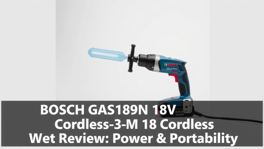 BOSCH GAS18V-3N 18V Cordless Wet Review: Power & Portability