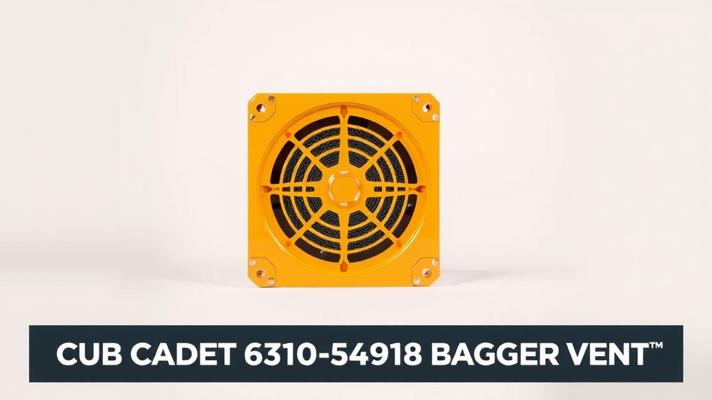 CUB CADET 631-05491B Bagger Vent Review: Performance and Fit