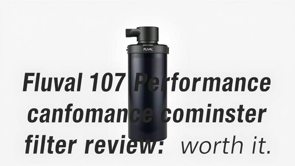 Fluval 107 Performance Canister Filter Review: Worth It