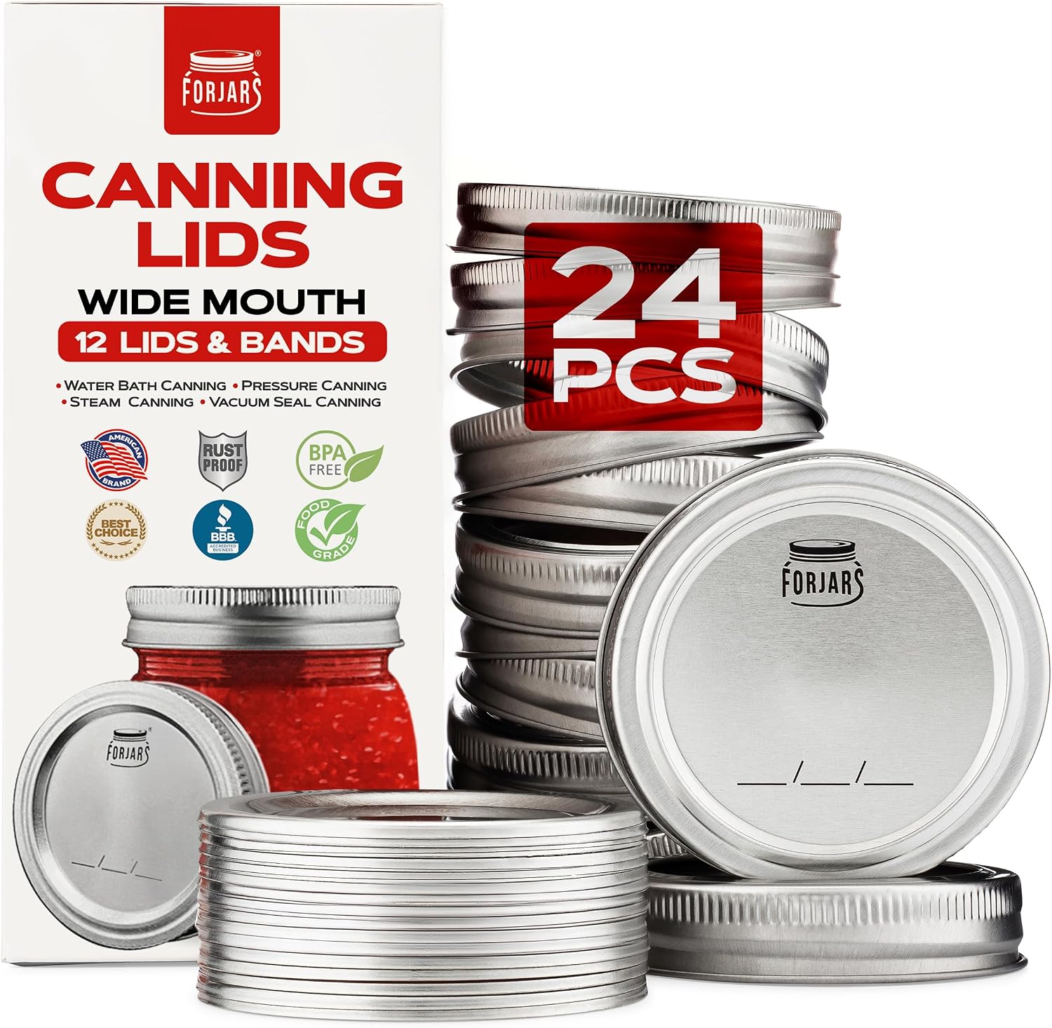 FORJARS Wide Mouth Canning Lids Review: Freshness Guaranteed