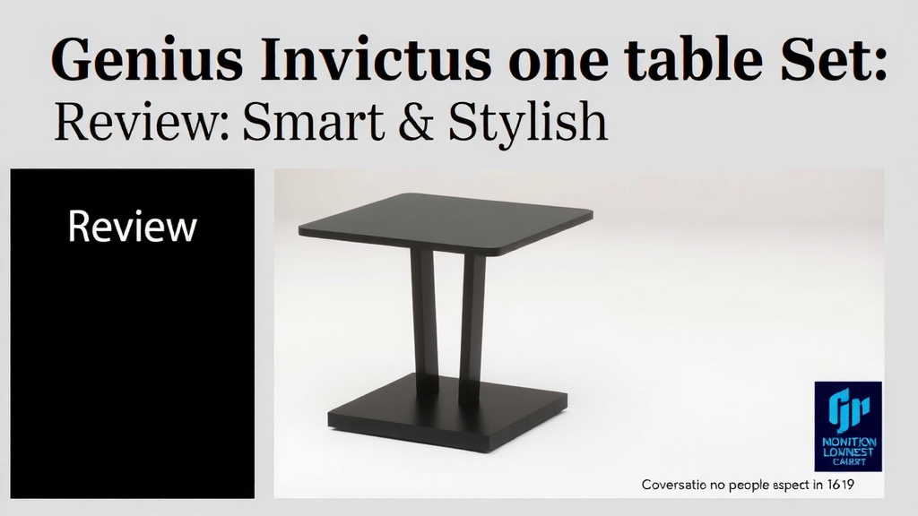 Genius Invictus One Table Set Review: Smart & Stylish