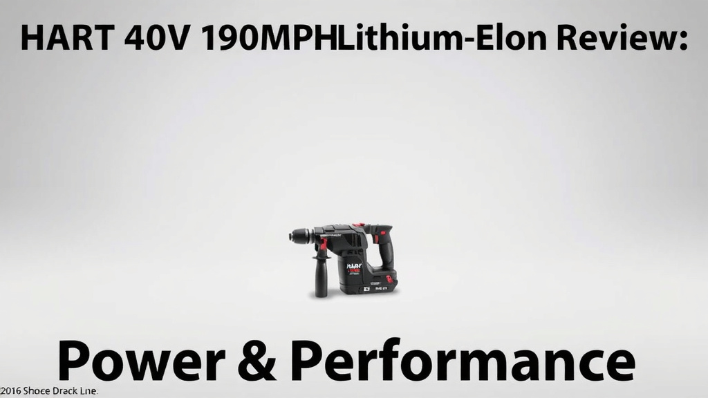 HART 40V 190 MPH Lithium-Ion Review: Power & Performance