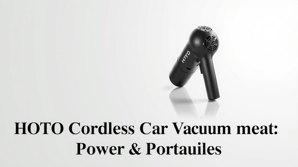 HOTO Cordless Car Vacuum Review: Power & Portability