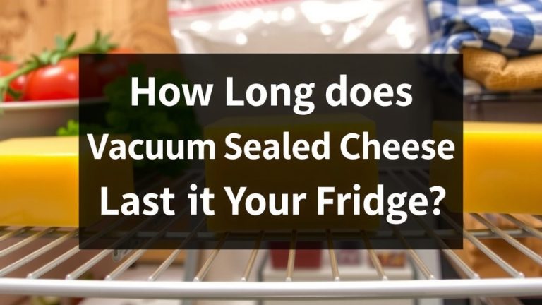 How Long Does Vacuum Sealed Cheese Last in Fridge